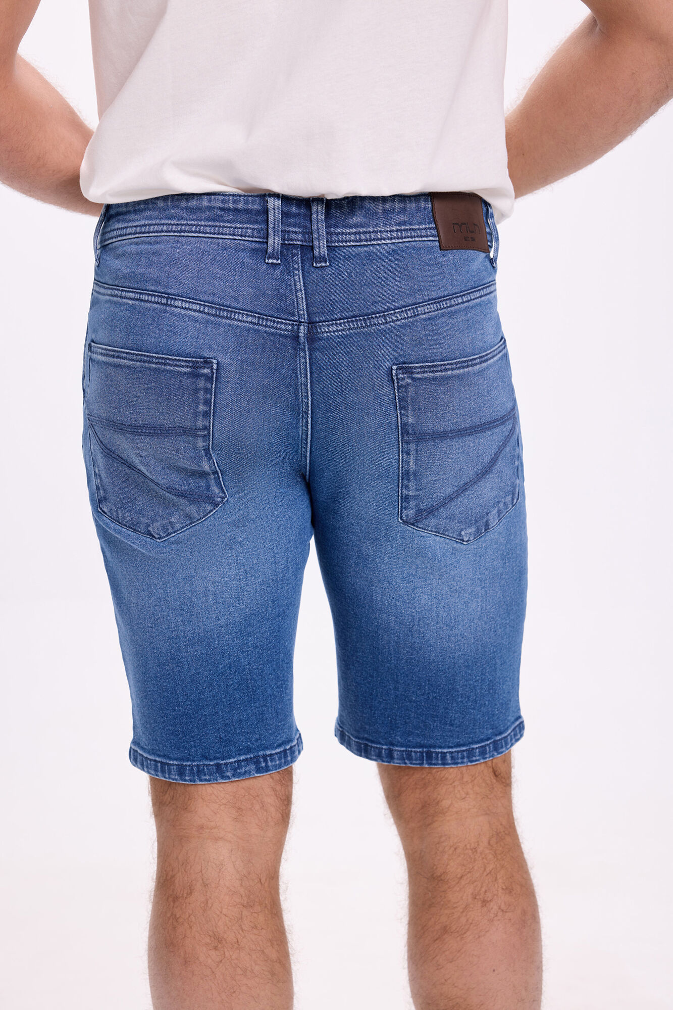 Milano Bermudas de denim ajustadas Azul