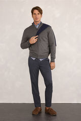 Fifty Outlet Cárdigan de canalé Gris Oscuro