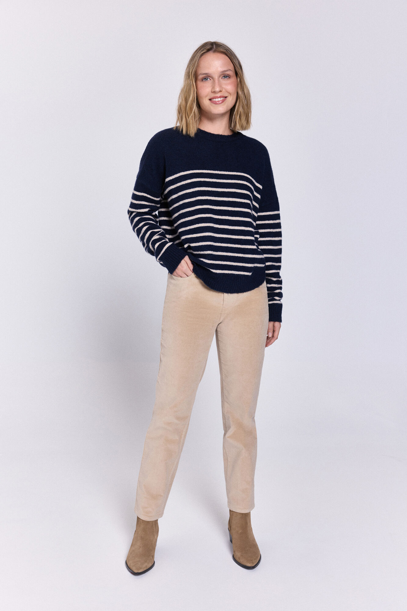 Milano Pantal&oacute;n de terciopelo de 5 bolsillos