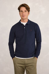 Milano Polo de rugby de manga larga Navy