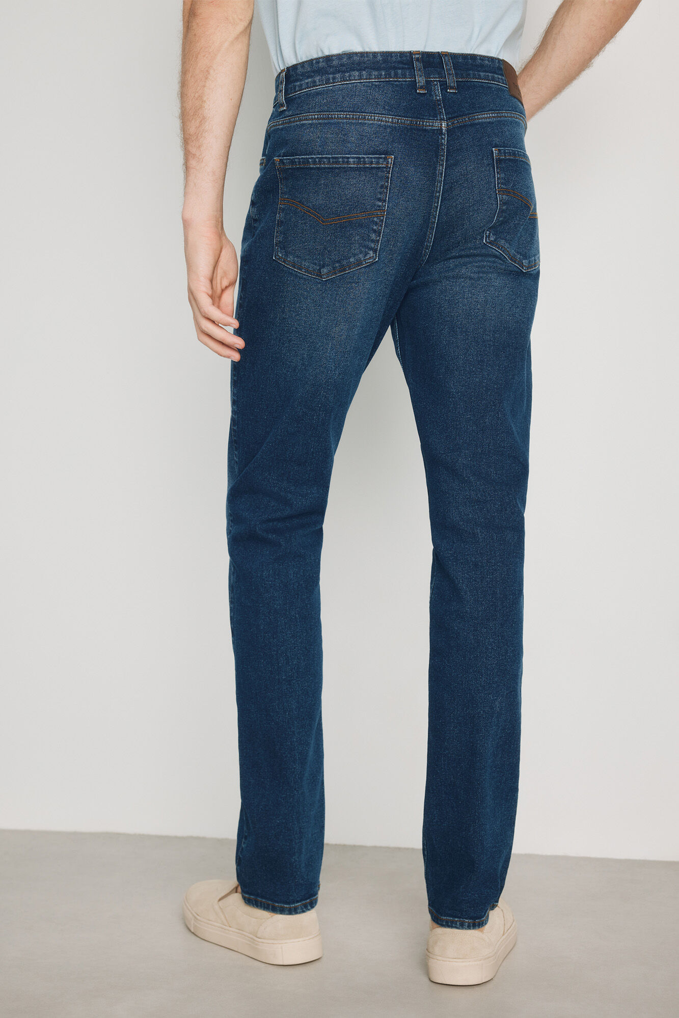 Milano Pantal&oacute;n de mezclilla slim fit Azul