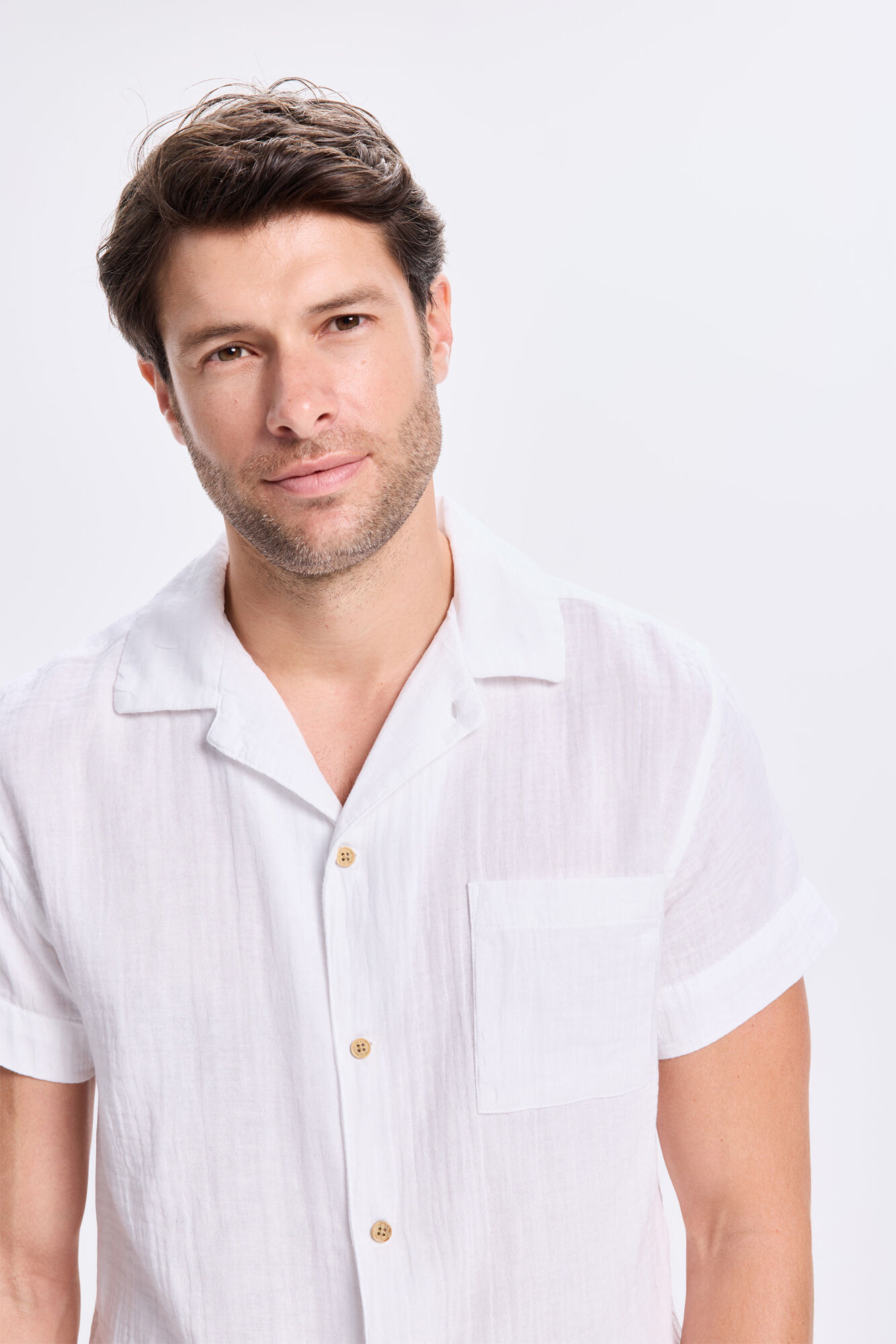 Milano Camisa Solapa Corta