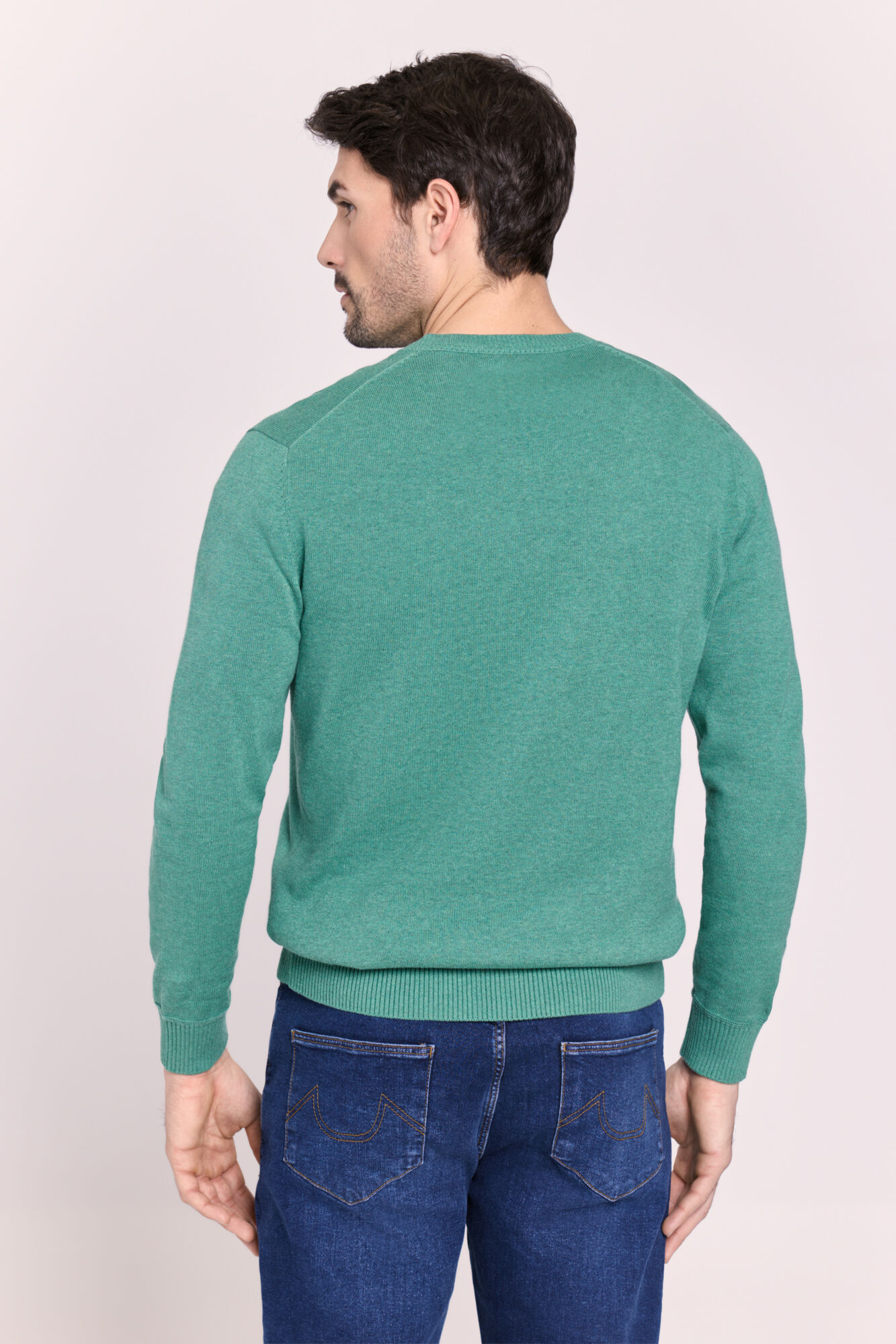 Milano Su&eacute;ter cuello en pico Botella