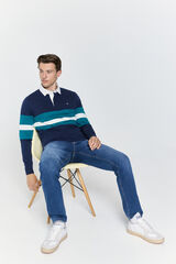 Milano Polo estilo rugby  Navy