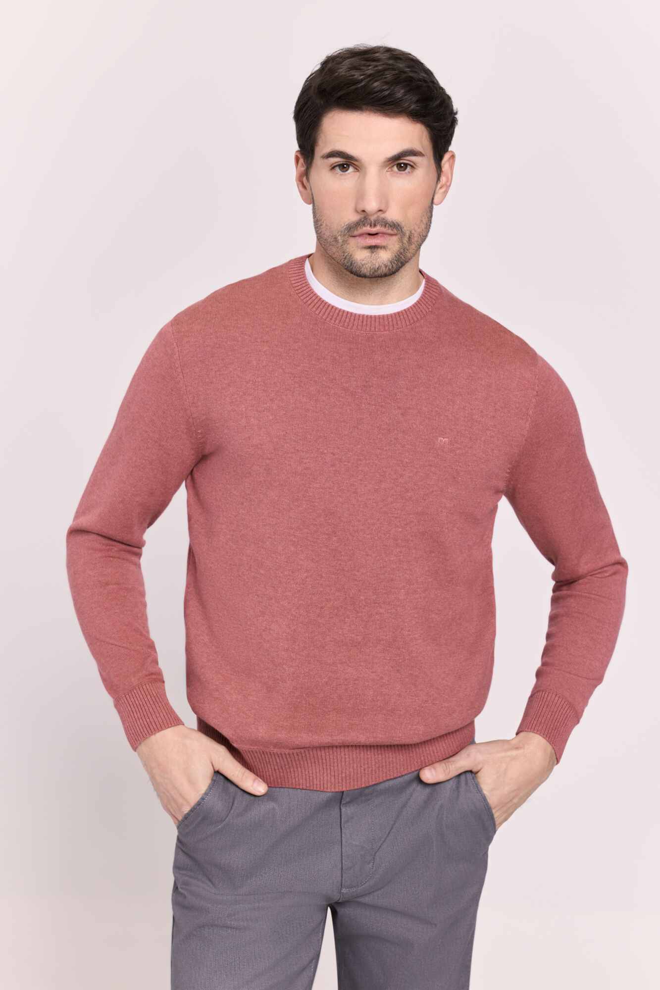 Milano Su&eacute;ter cuello redondo ajustado