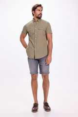 Milano Bermudas de denim ajustadas Gris