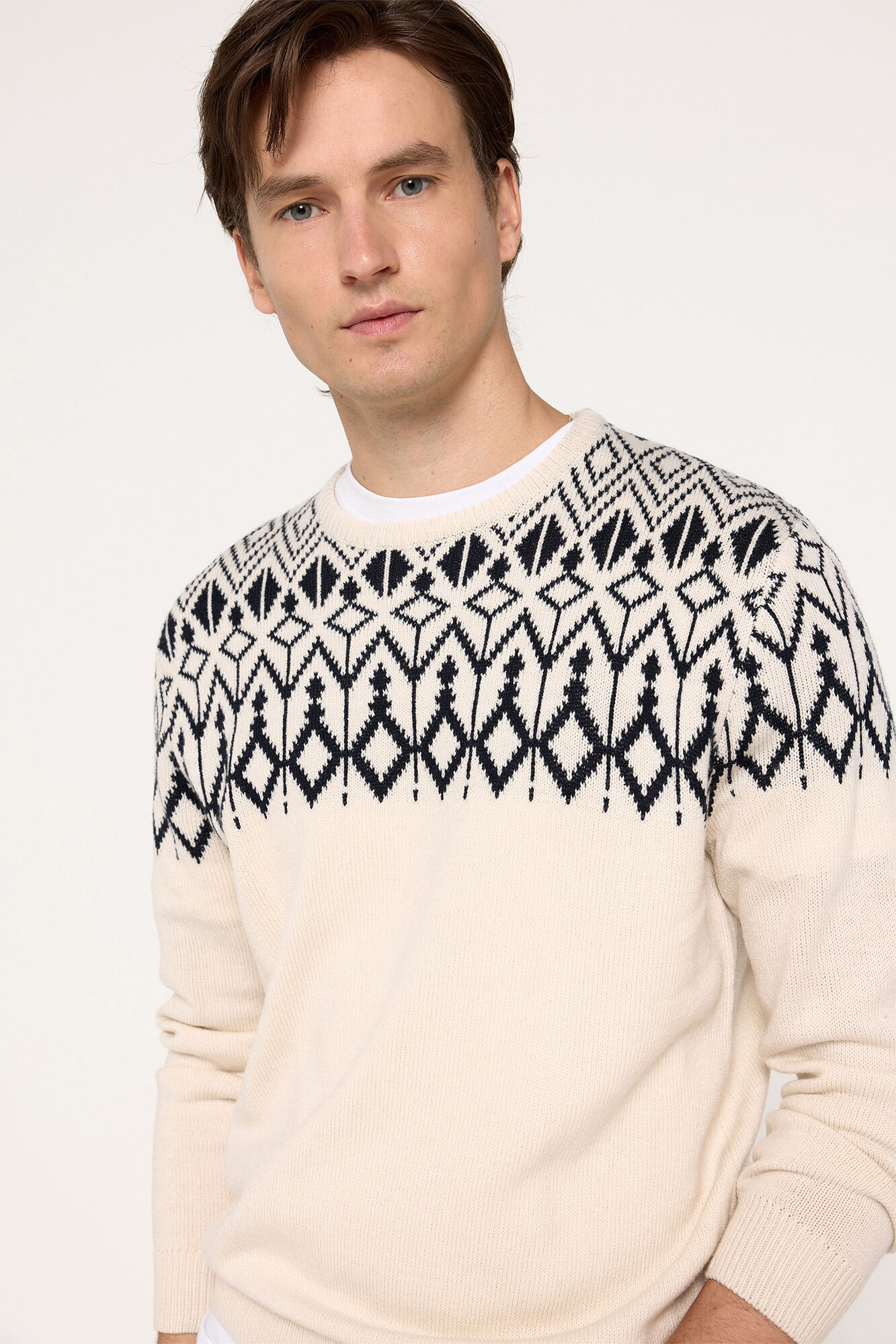 Milano Jersey cenefas cuello caja