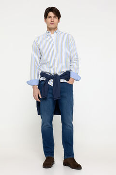 Fifty Outlet Camisa Oxford Rayas Verde