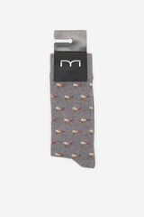 Fifty Outlet Calcetín jacquard Gris