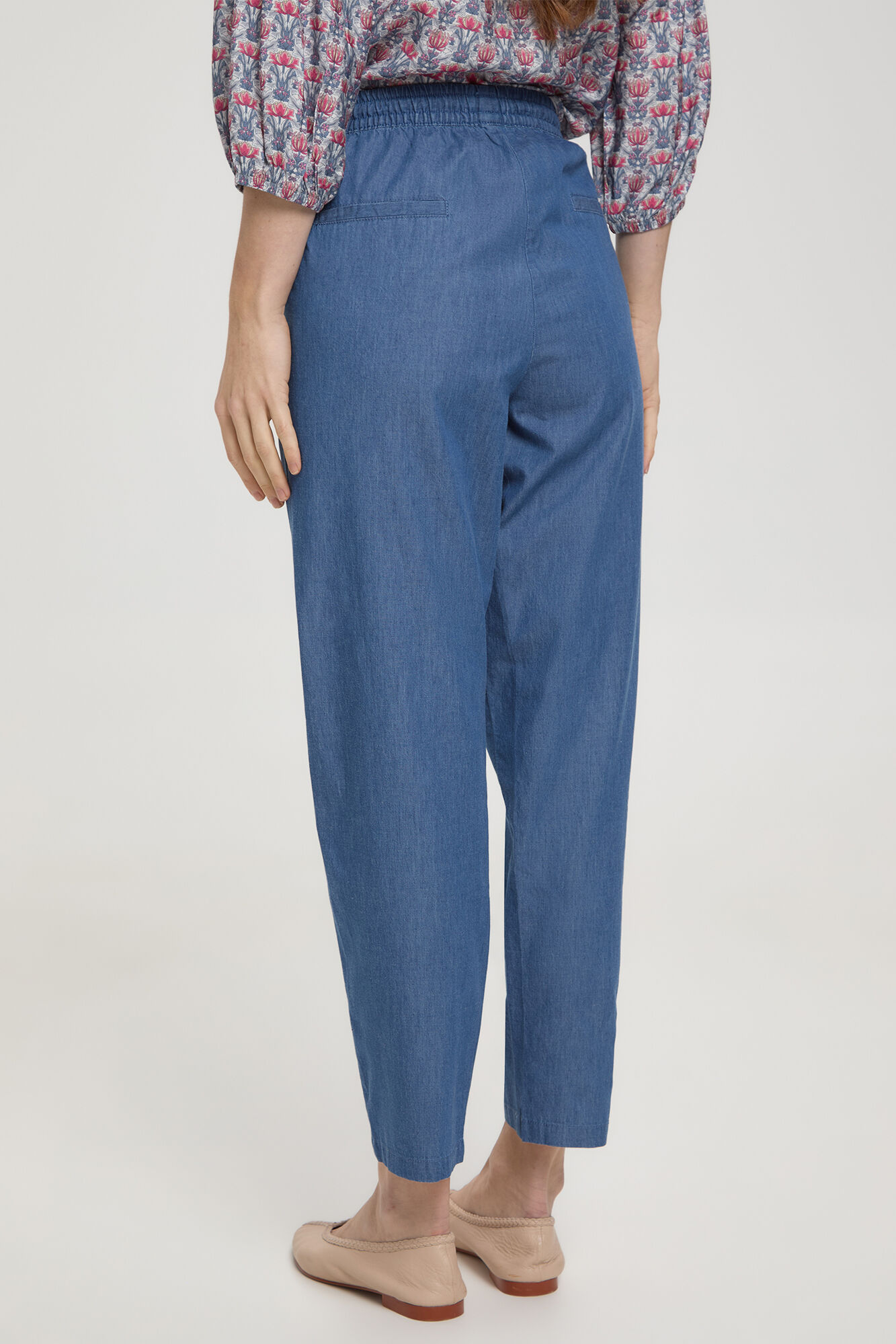 Milano Pantal&oacute;n fluido Azul Claro