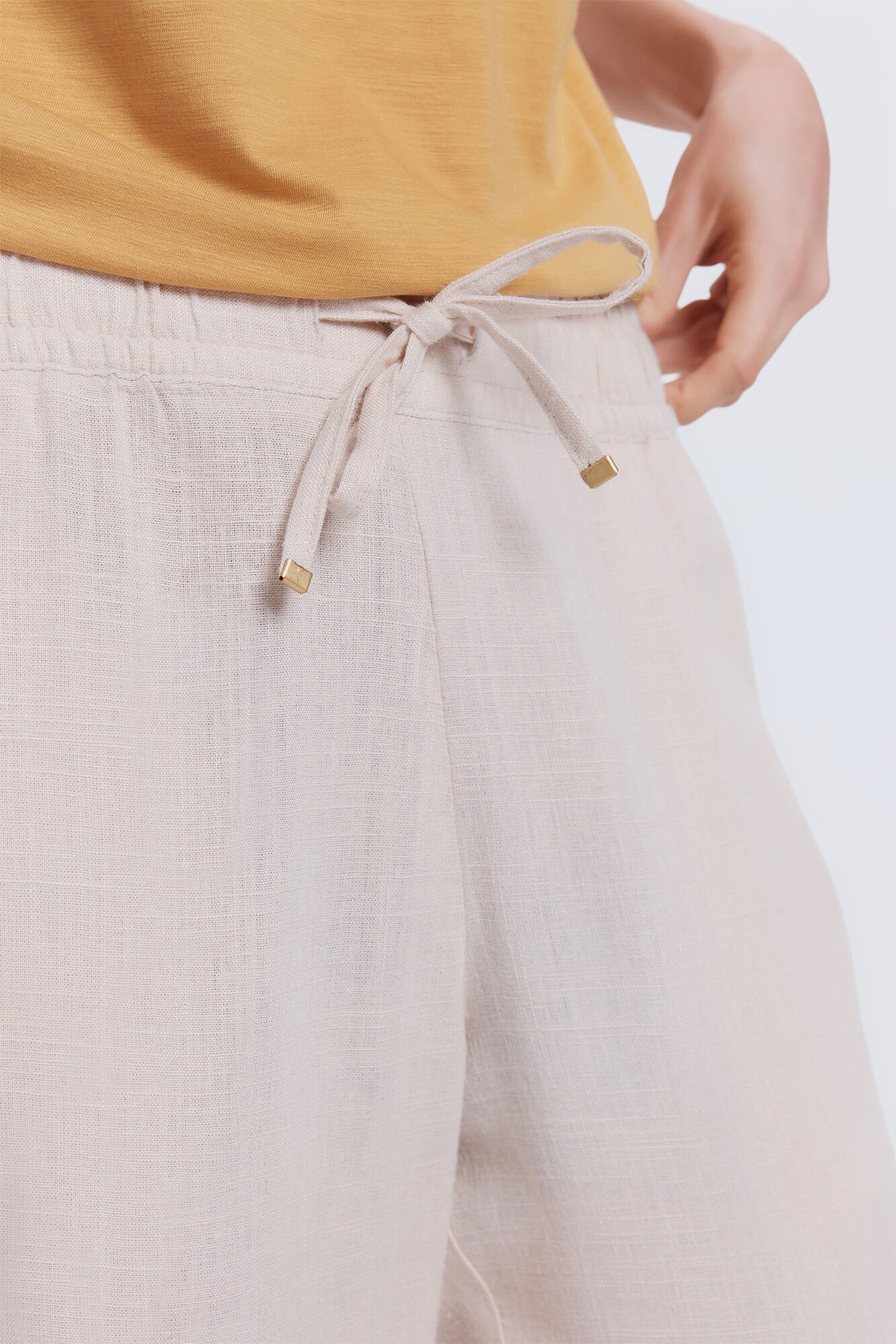 Milano Pantal&oacute;n largo lino Beige