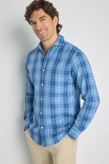 Milano Camisa de cuadros manga larga Navy