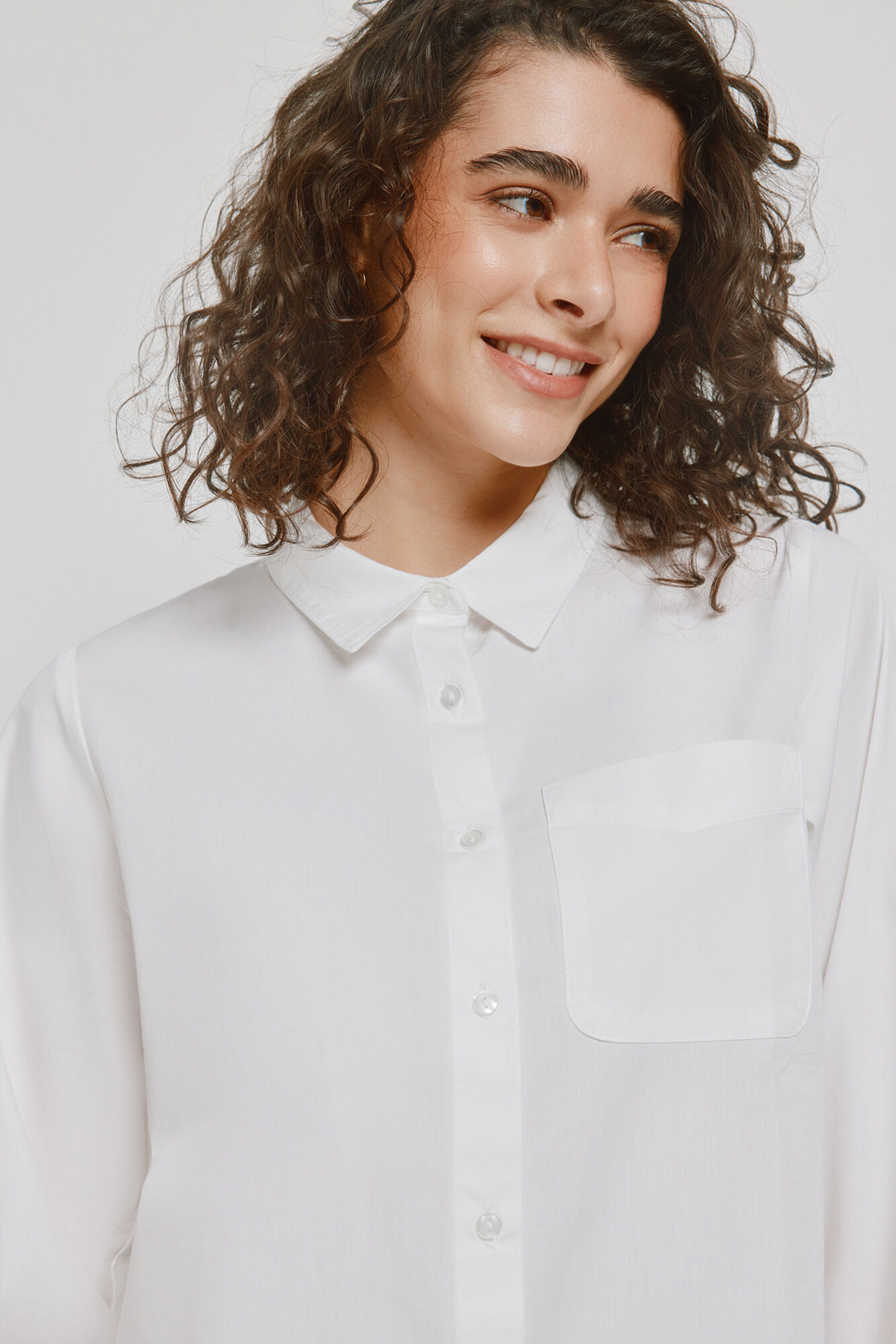 Milano Camisa lisa de tejido ligero