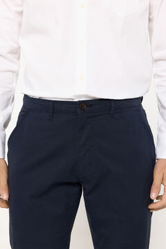 Fifty Outlet Pantalón chino básico Navy