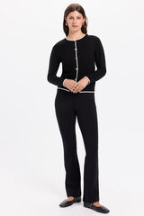 Fifty Outlet Pantalón elástico acampanado Negro