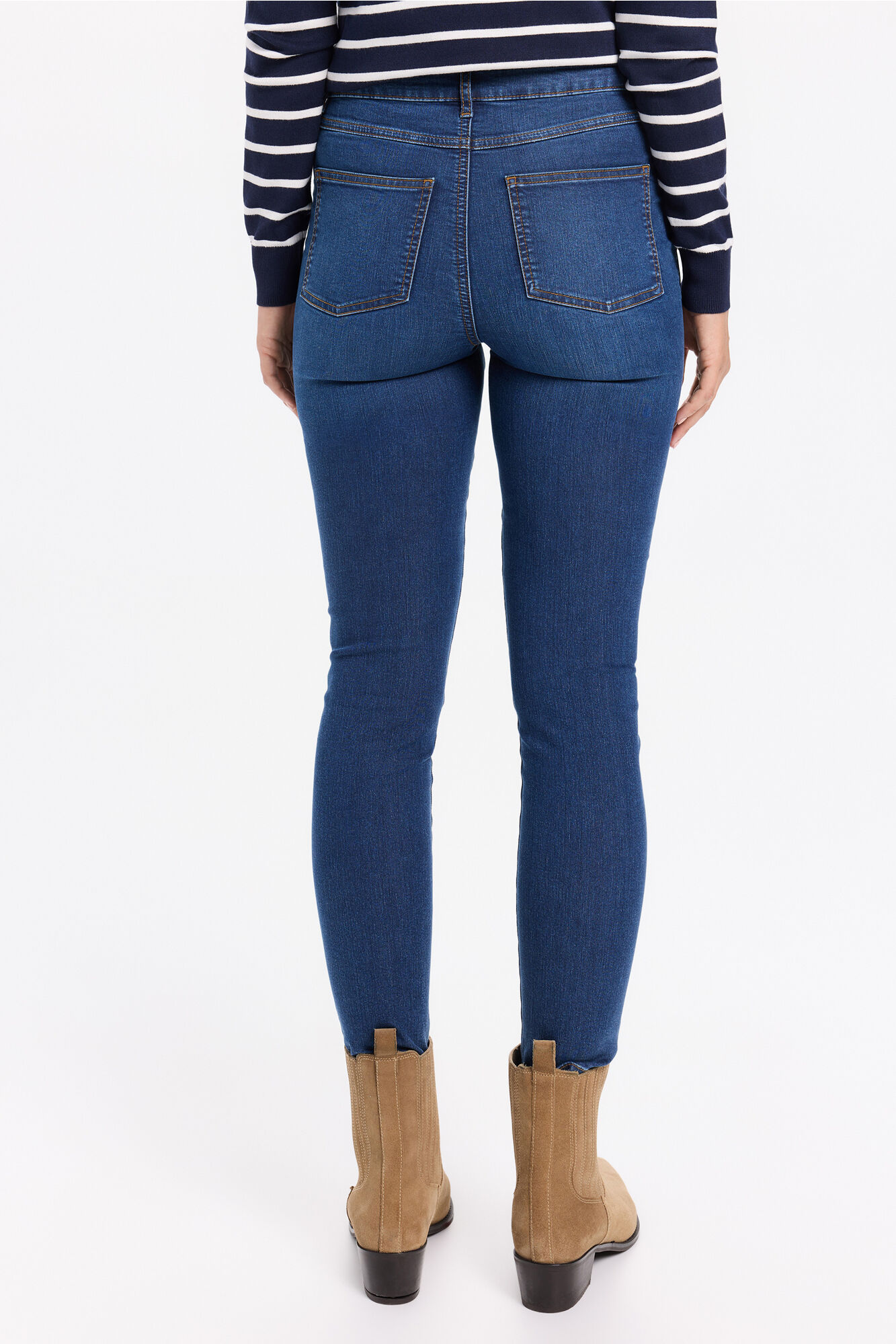 Milano Jeans ajustados de tiro medio Azul