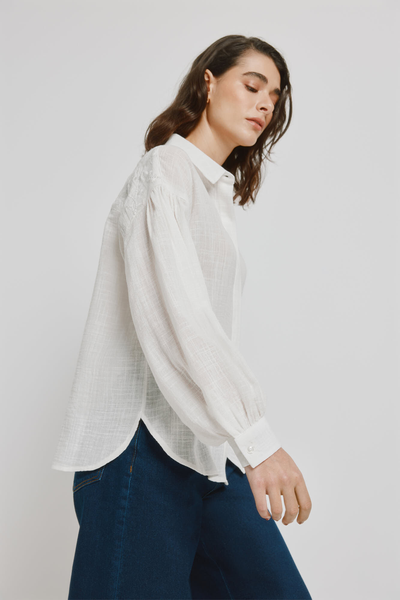 Milano Blusa bordada Marfil