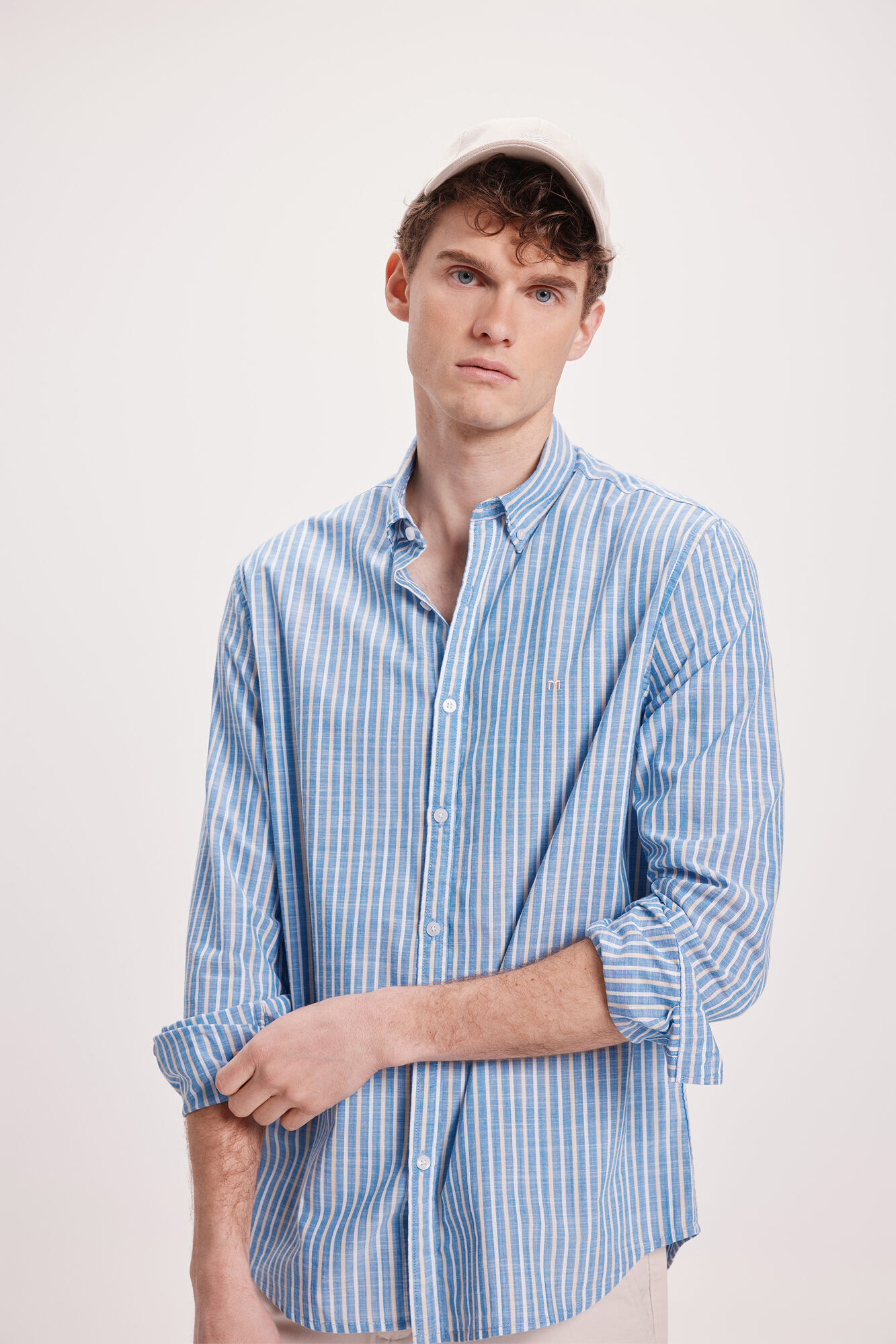 Milano Camisa Slub Rayas