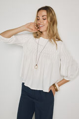Milano Blusa cuello redondo Blanco