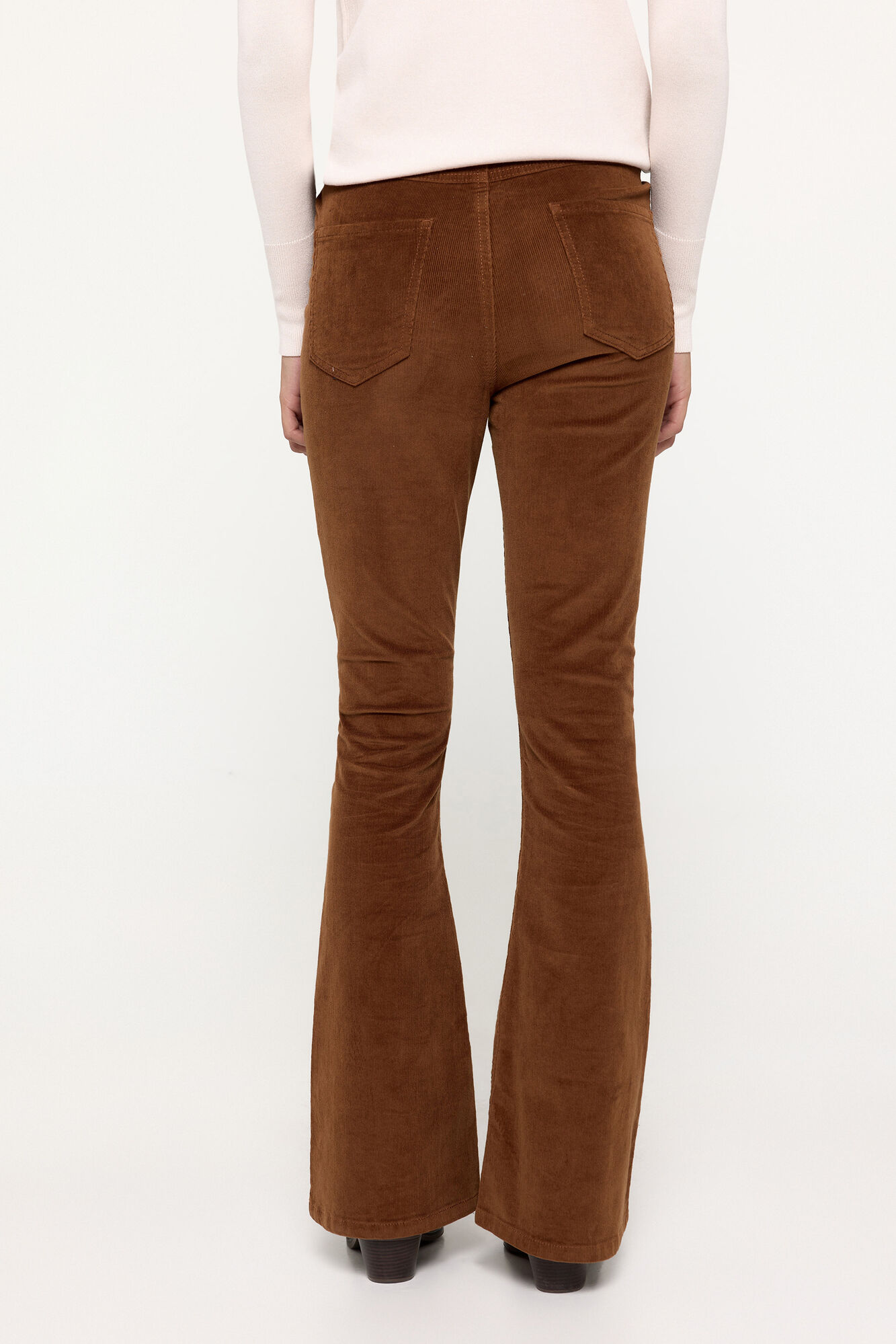 Milano Pantal&oacute;n flare pana Tostado