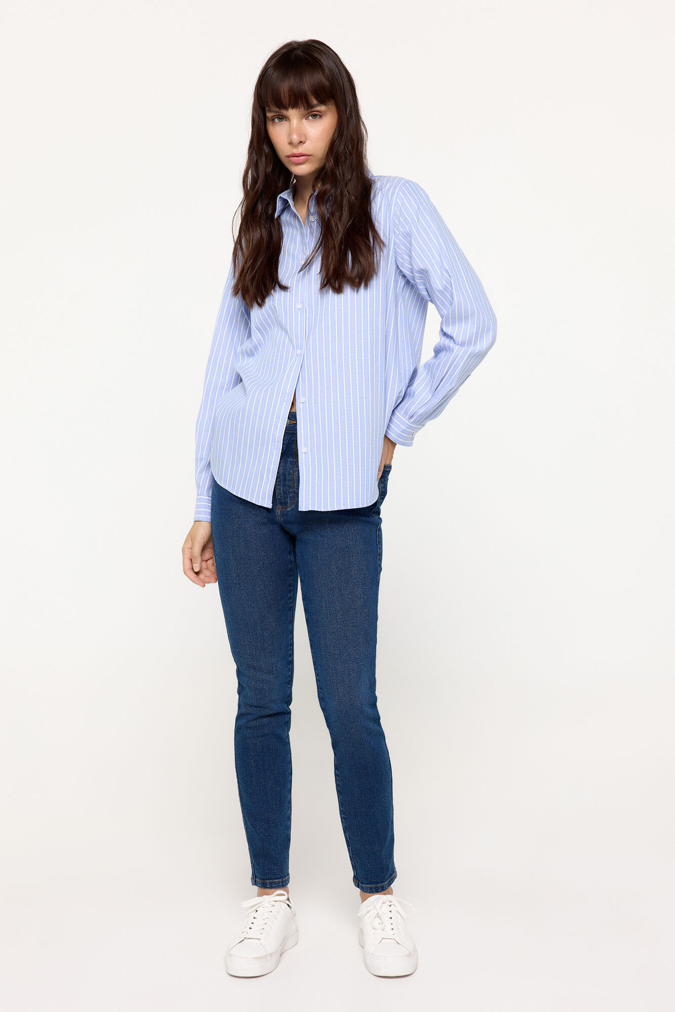 Milano Camisa Oxford Azul