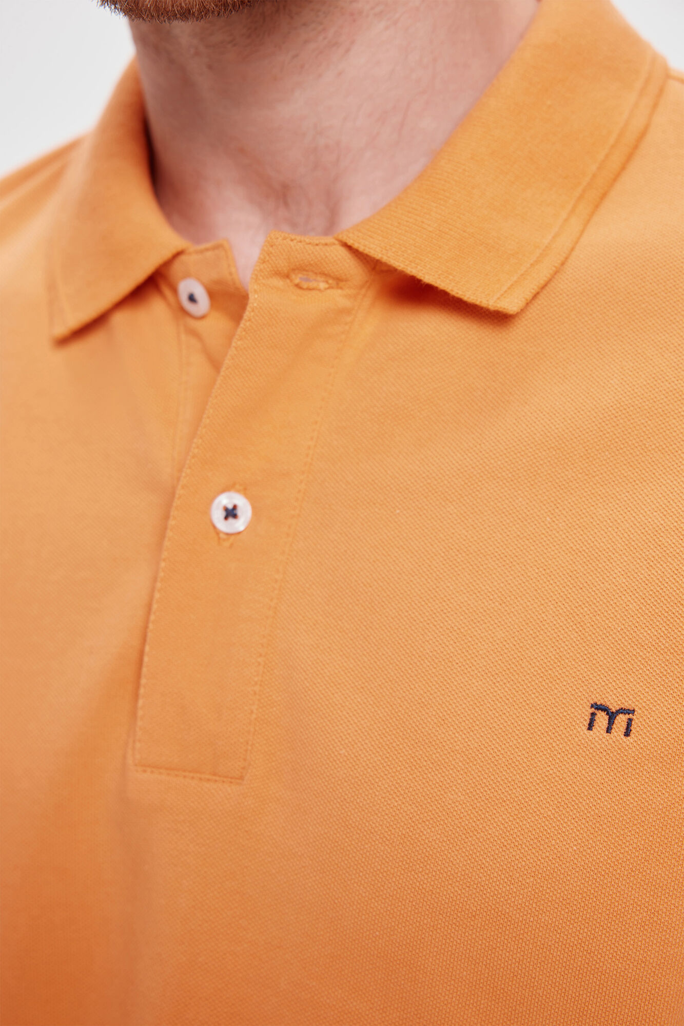 Milano Polo B&aacute;sico Piqu&eacute;&nbsp; Naranja