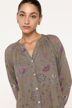 Fifty Outlet Blusa cuello pico Verde