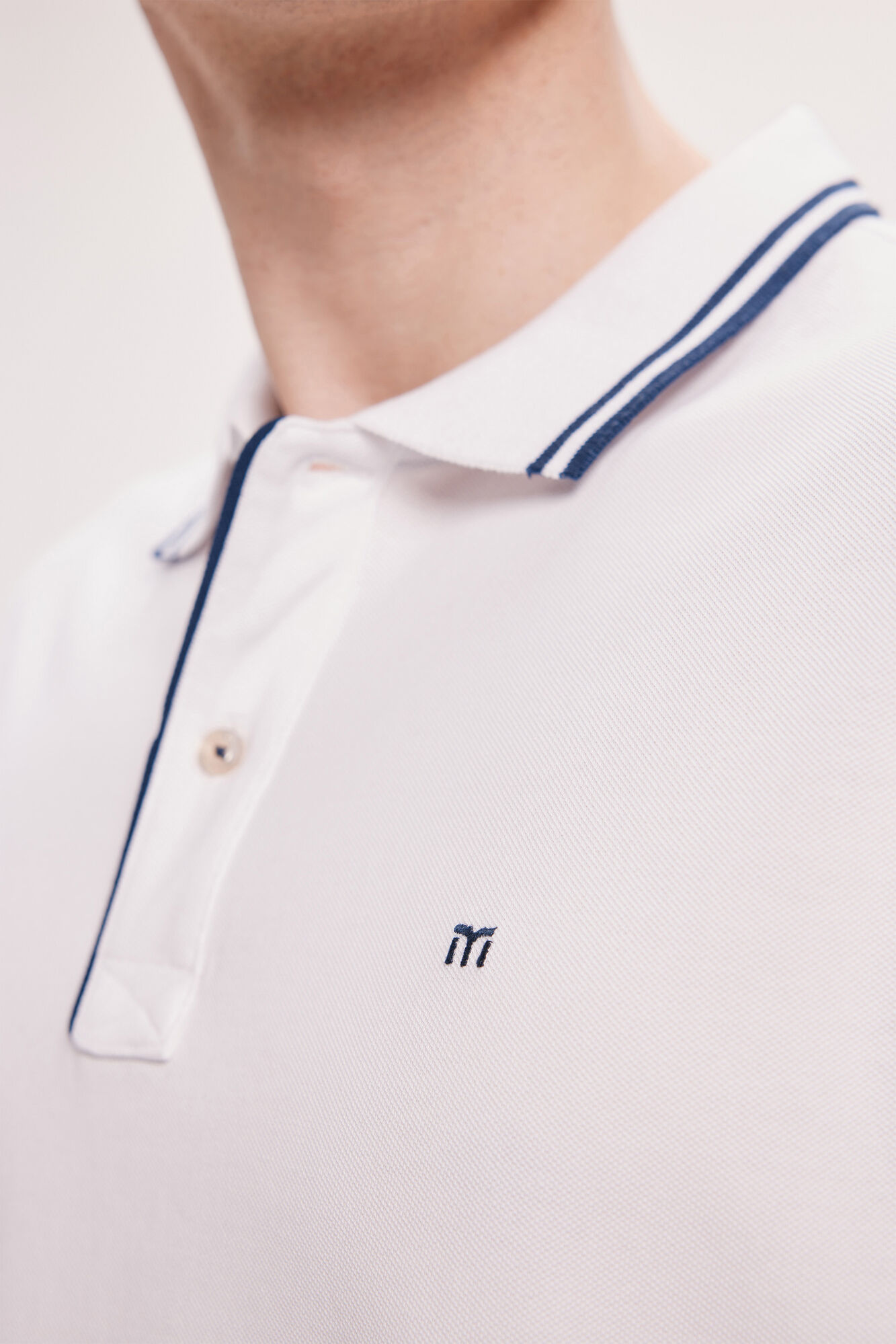 Milano Polo Tips Blanco