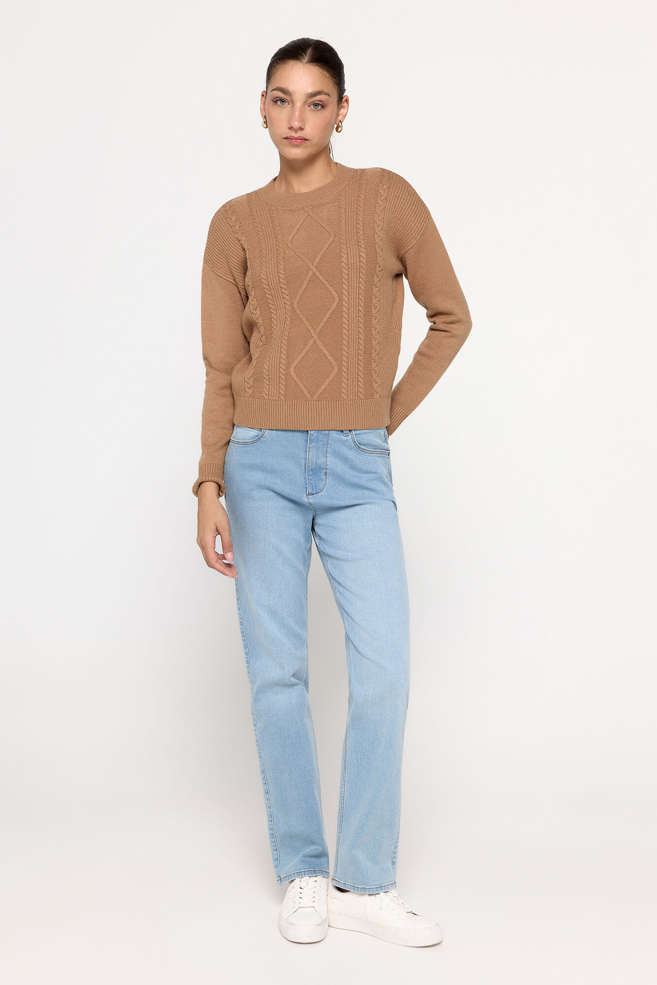 Milano Jersey con estructura de cables Gris