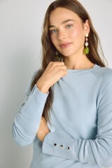 Milano Su&eacute;ter cuello redondo Azul