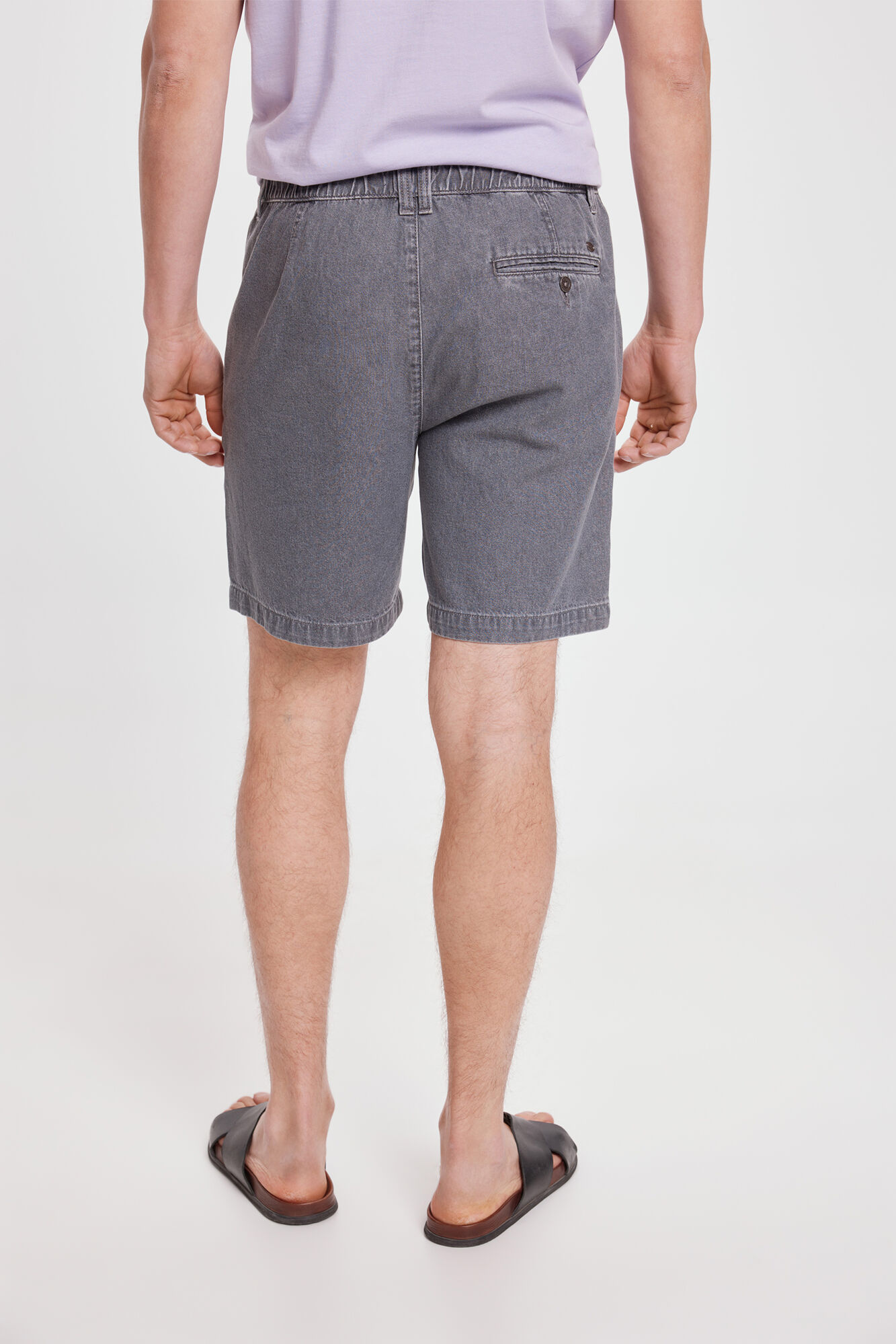 Milano Bermuda Vaquera Goma Gris