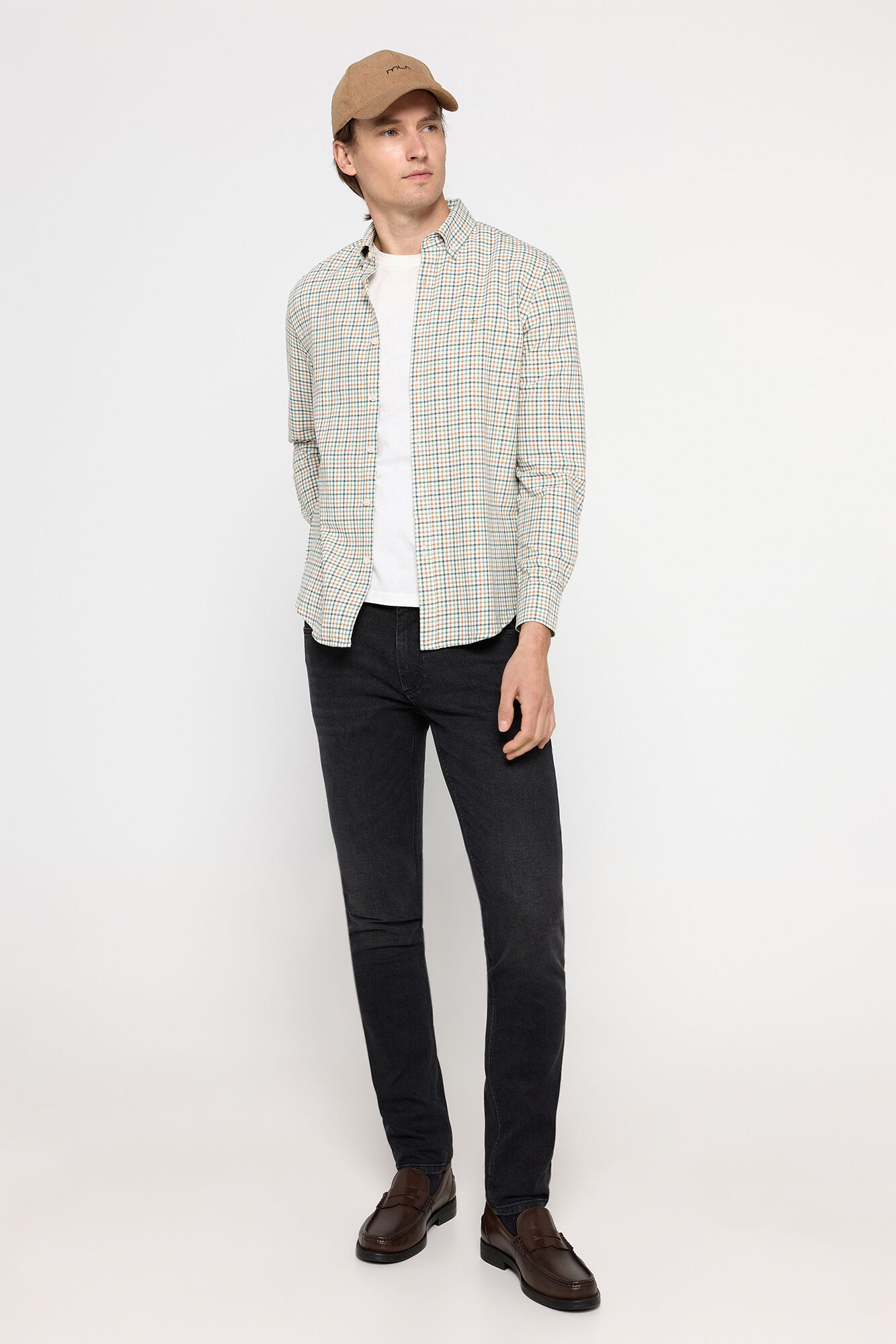 Milano Camisa Oxford Cuadros Verde