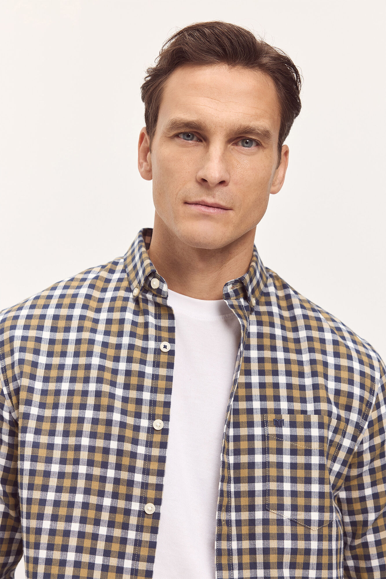 Milano Camisa Twill Cuadros