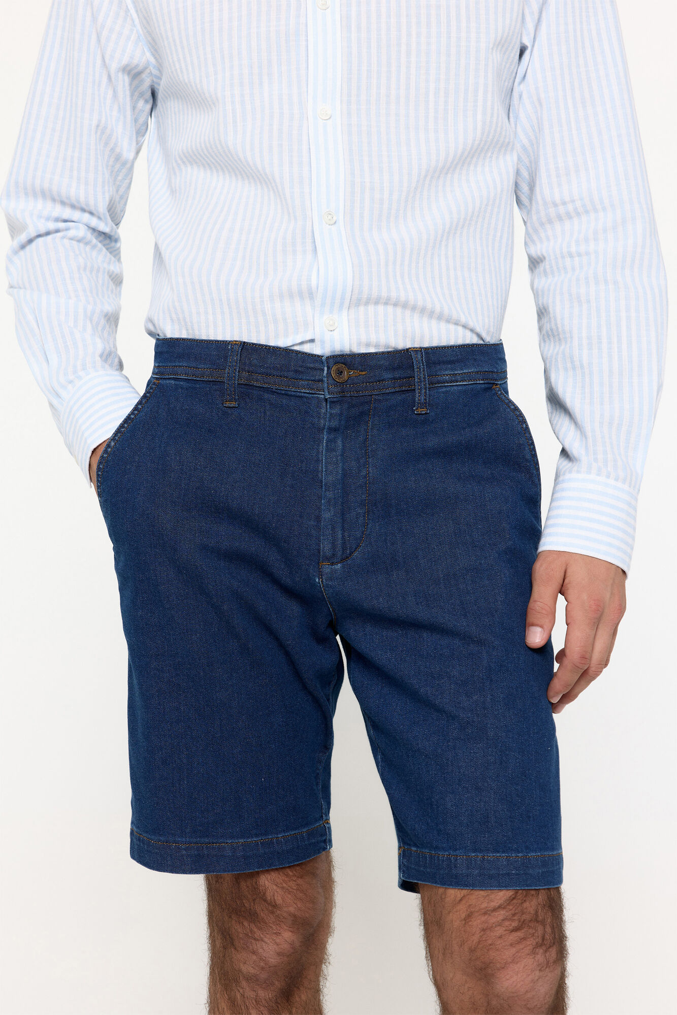 Milano Bermudas denim algod&oacute;n Navy
