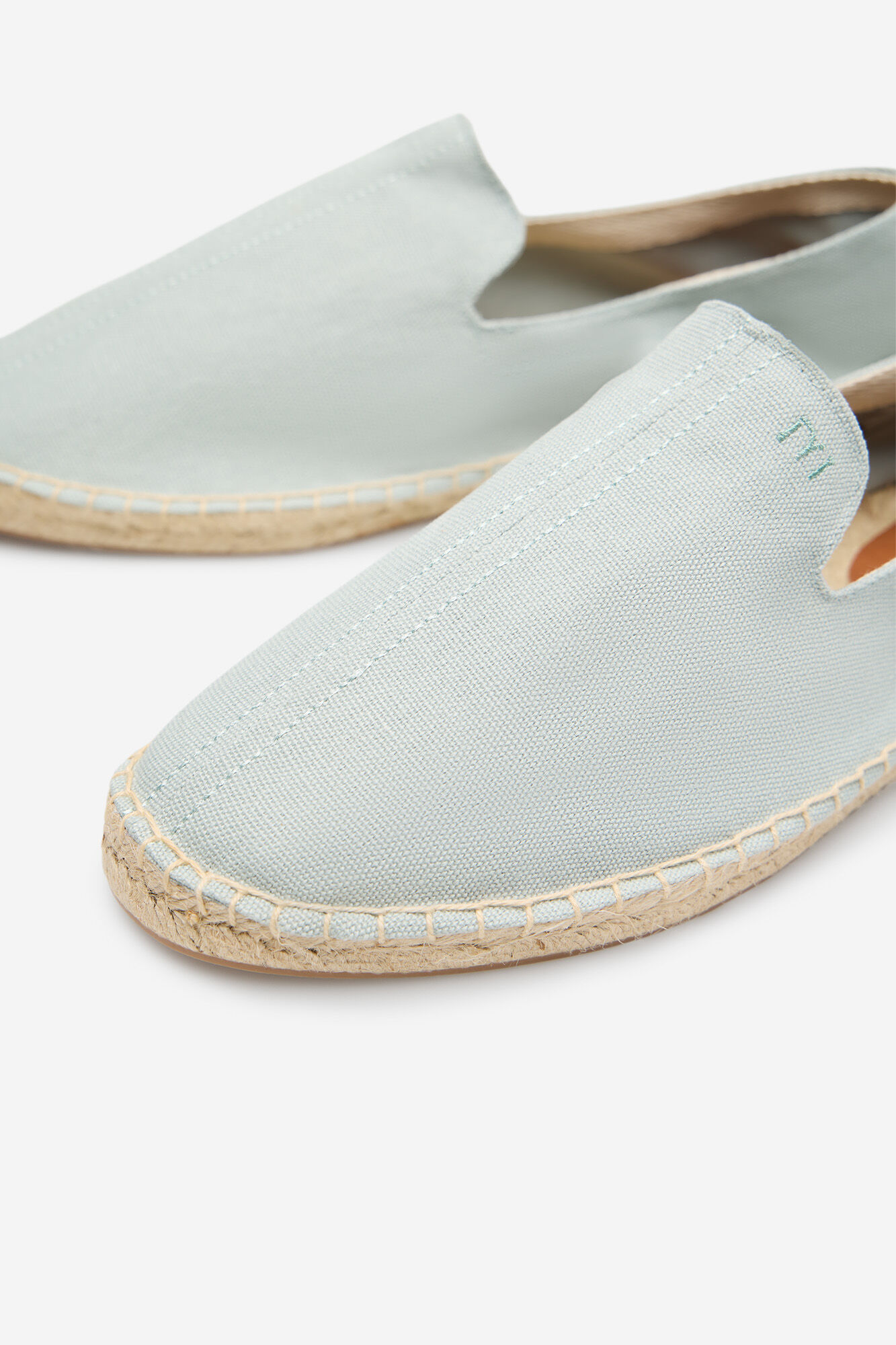 Milano Alpargatas Con Suela Esparto Kaki Claro