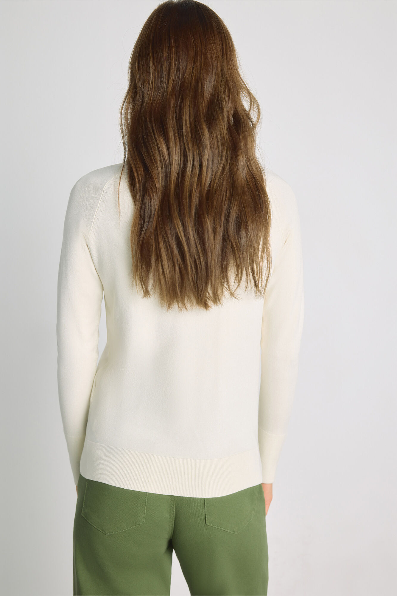Milano Su&eacute;ter cuello redondo Beige
