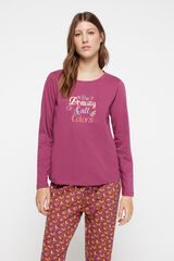 Fifty Outlet Pijama larga ardillas Morado/Lila