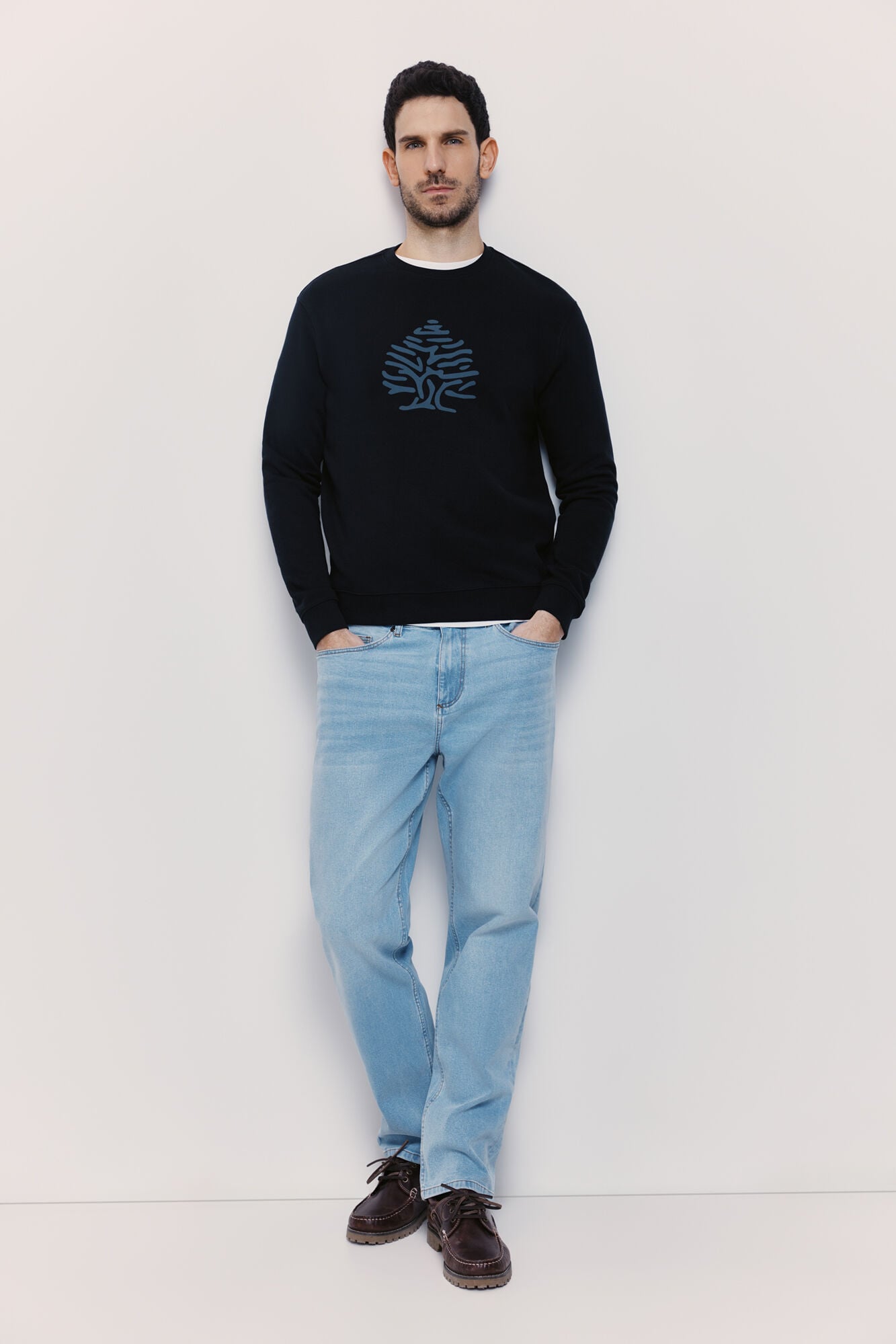 Springfield Sudadera cuello redondo con logo