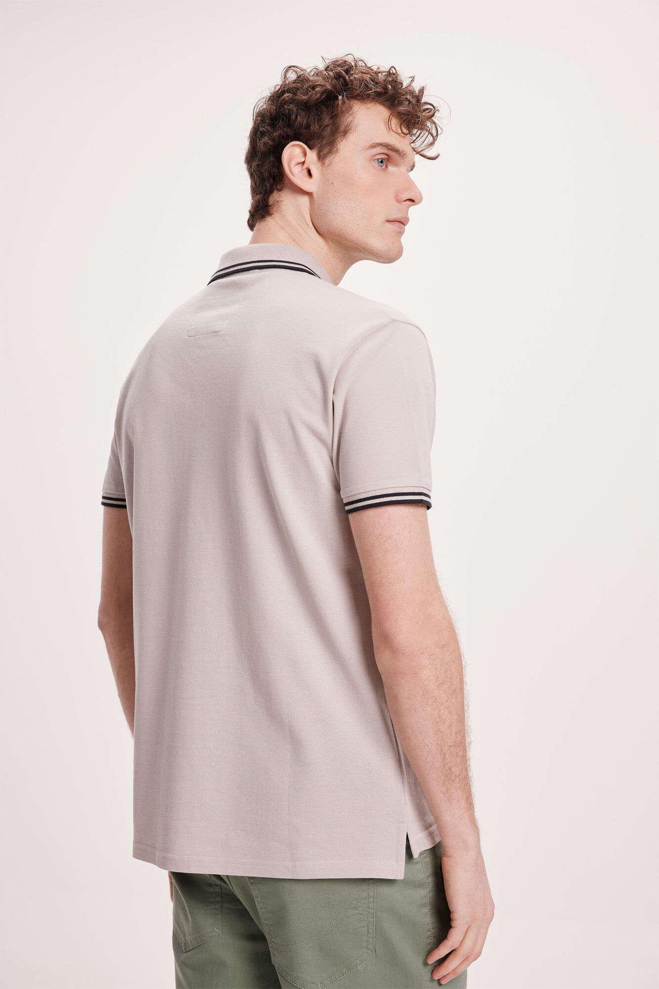 Milano Polo Tips Gris Oscuro