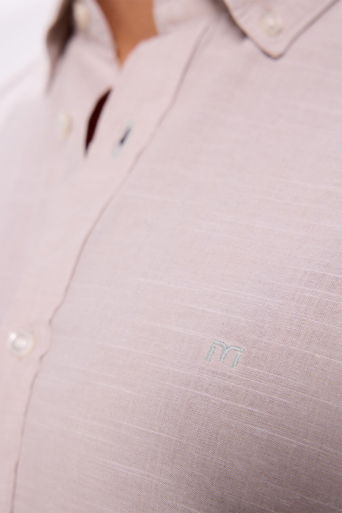 Milano Camisa Slub Lisa Beige