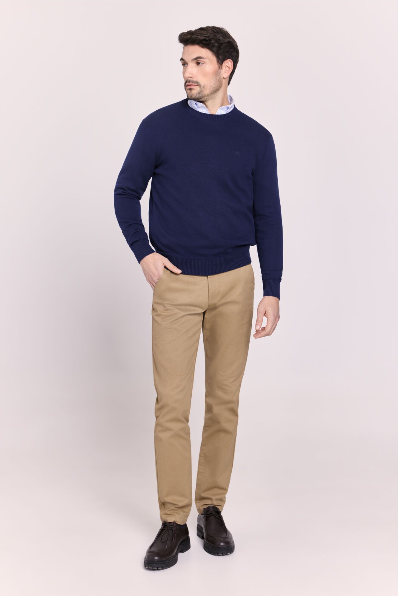 Milano Su&eacute;ter cuello redondo ajustado