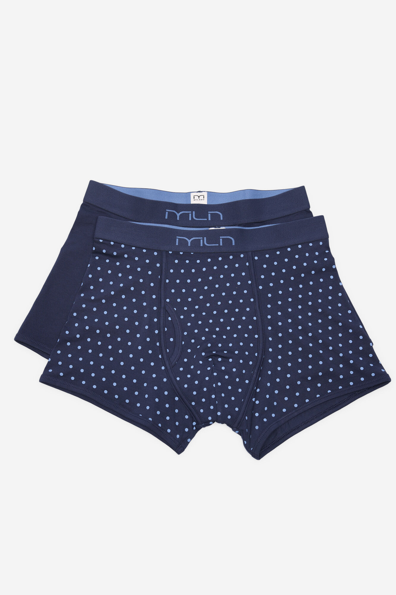 Milano Pack boxer liso y estampado geom&eacute;trico