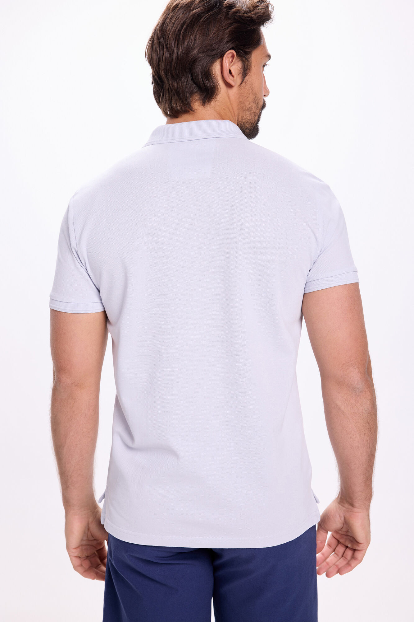 Milano Polo b&aacute;sico de piqu&eacute; Azul