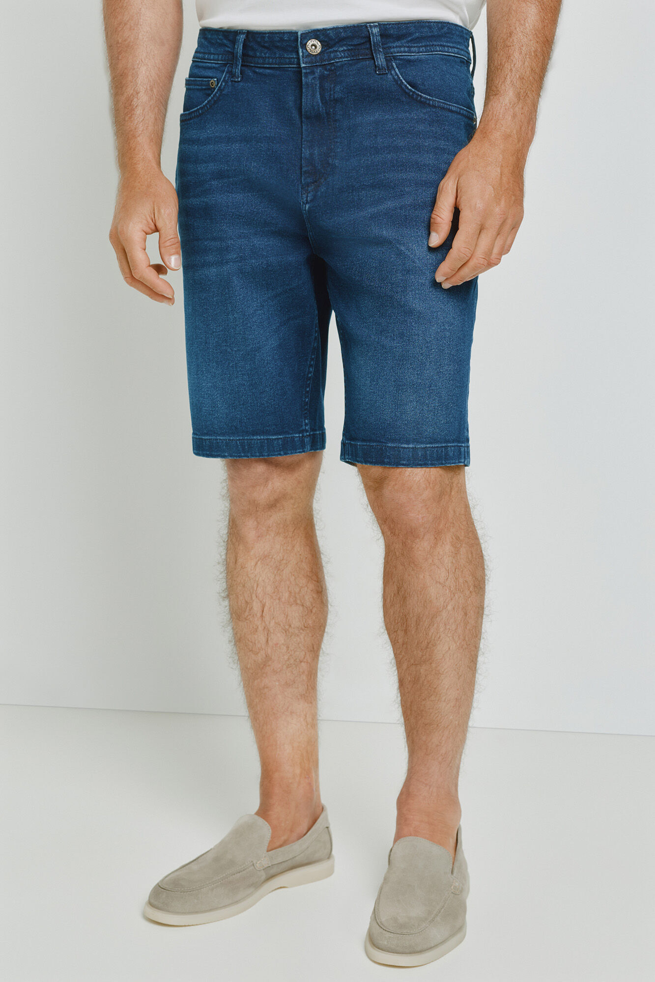 Milano Bermuda de mezclilla regular fit