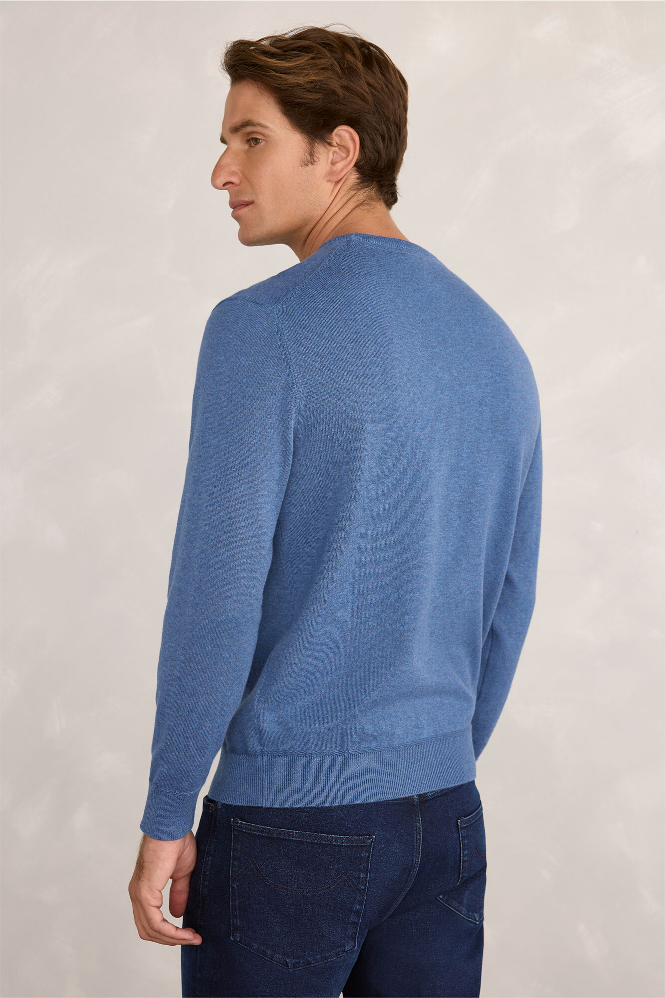 Milano Jersey redondo b&aacute;sico Azul