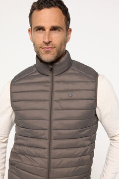 Fifty Outlet Chaleco cremallera Beige