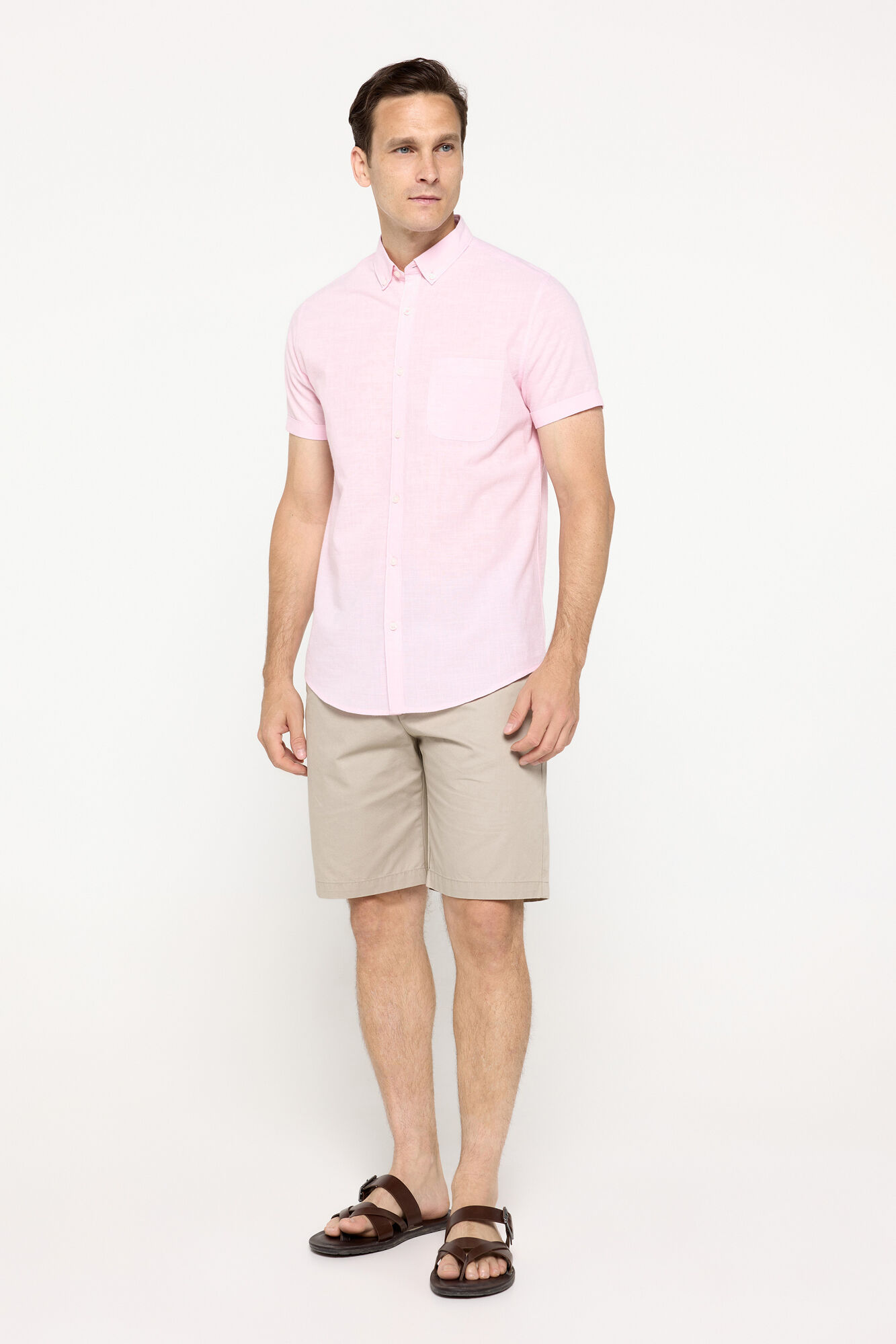 Milano Camisa slub rayas