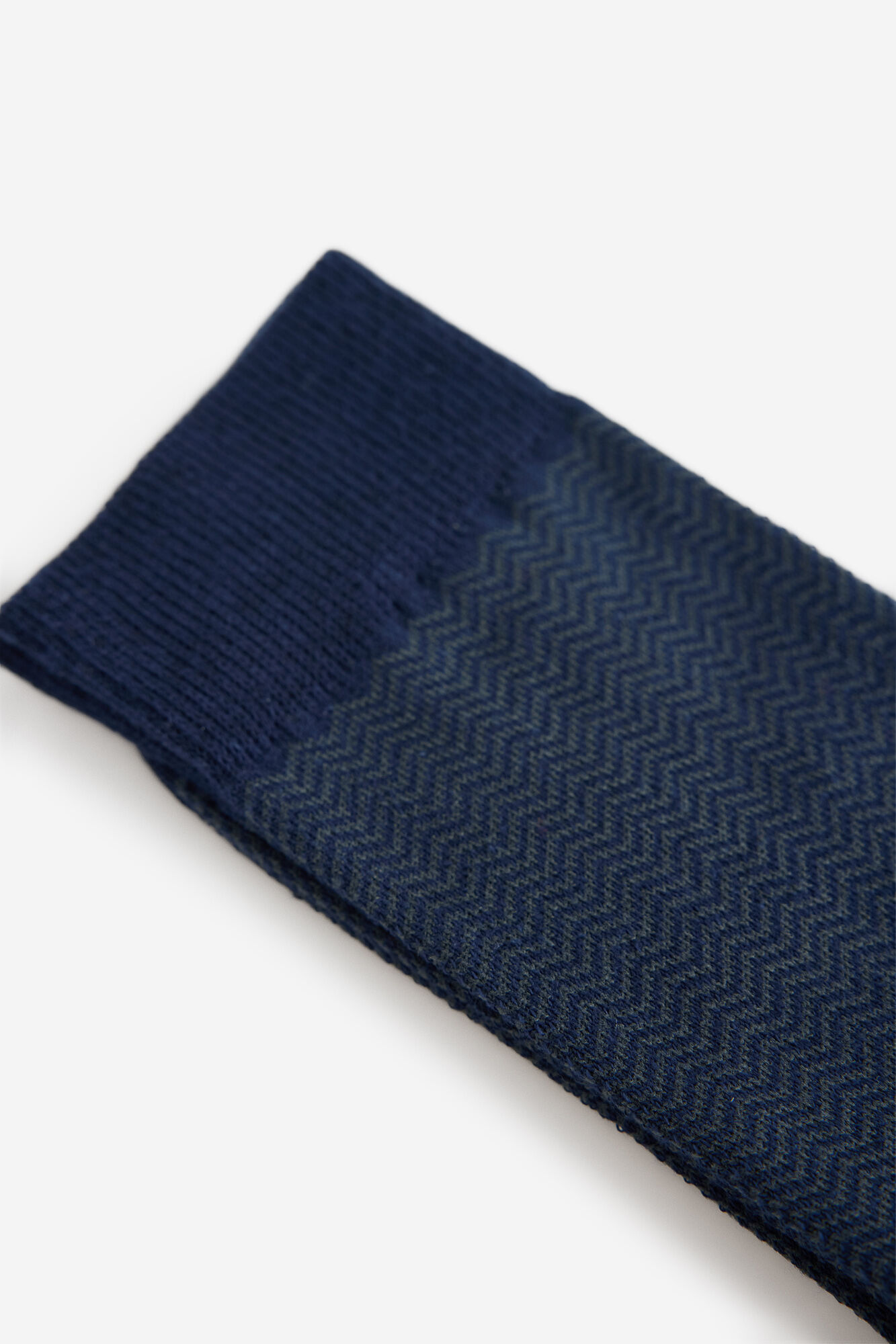 Milano Calcetines fantas&iacute;a estructura espiga Navy