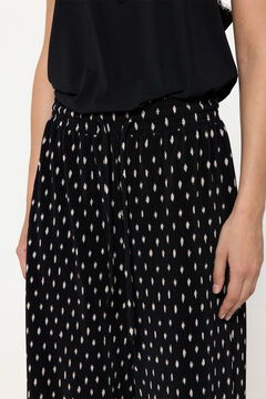 Fifty Outlet Pantalón Plisado Negro