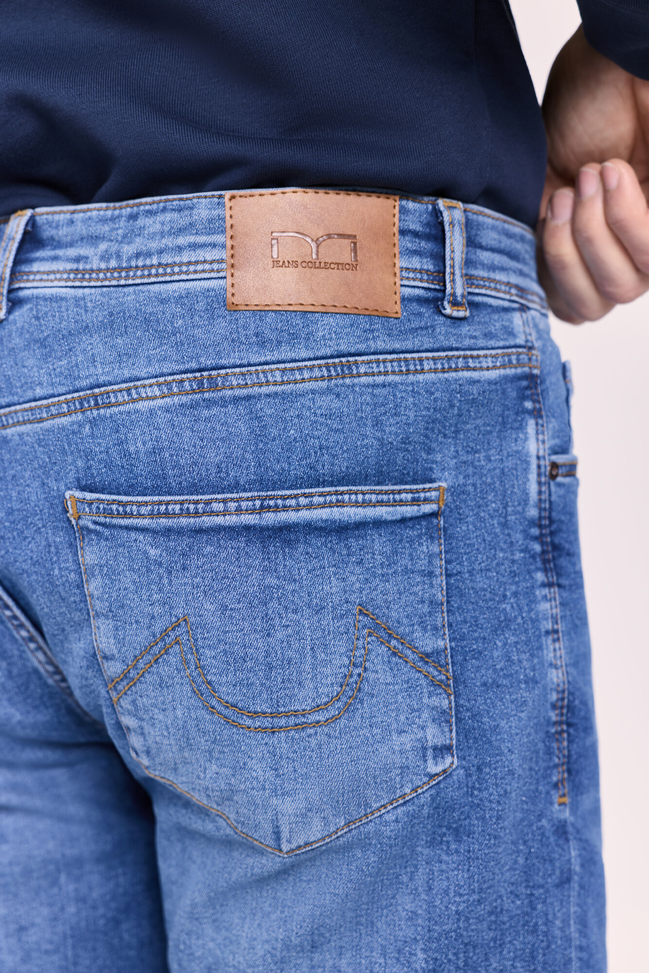 Milano Pantal&oacute;n slim fit de mezclilla Azul